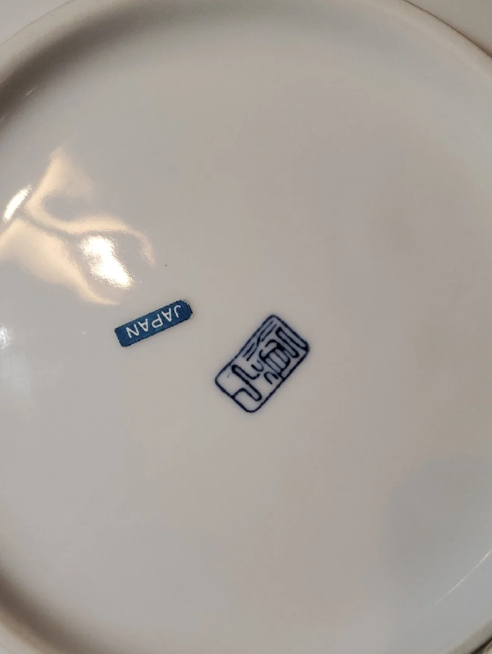 Vintage Blue And White Radiating Lines Serving Bowl